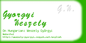 gyorgyi weszely business card